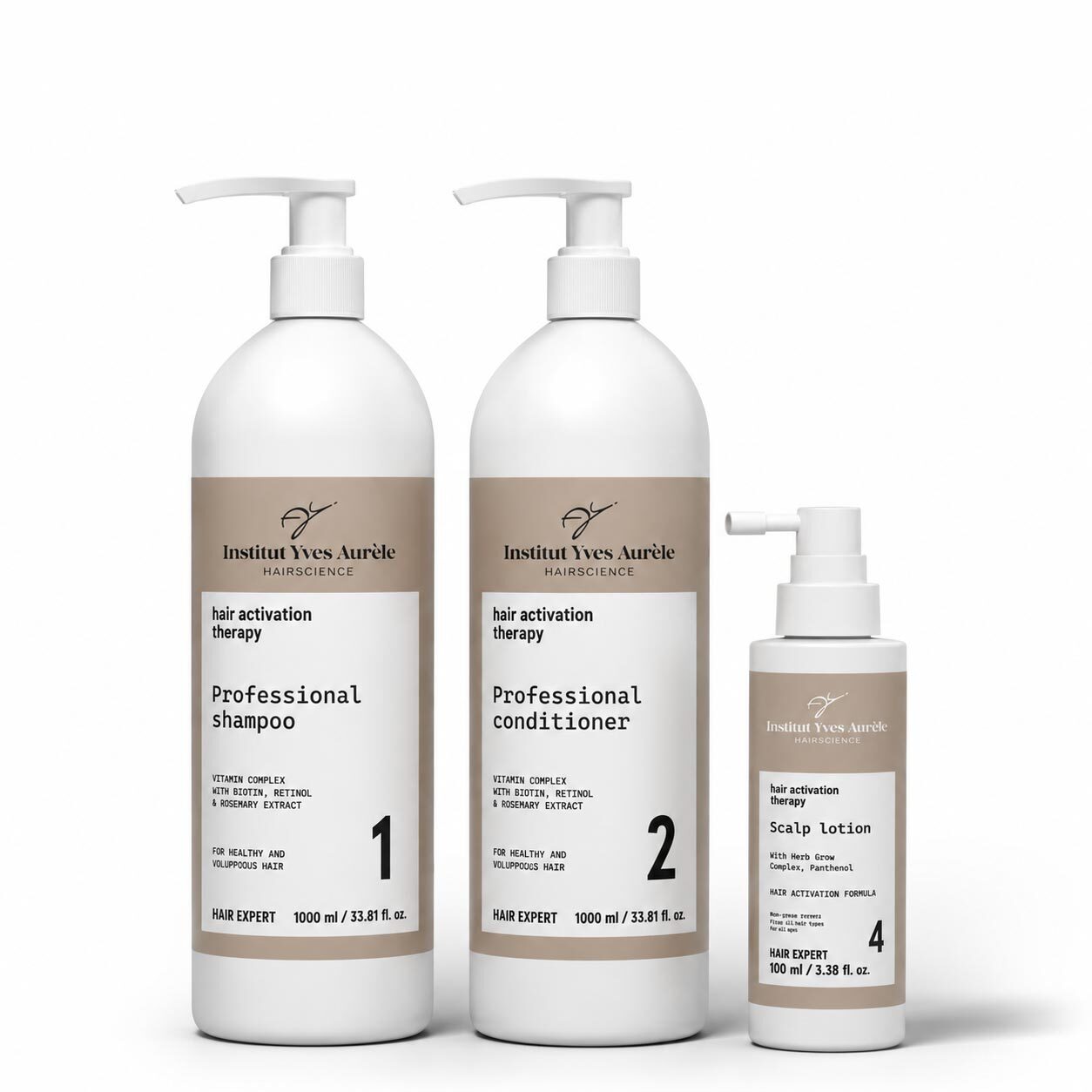Shampoo voor het herstellen van de haargroei en voor meer haardichtheid